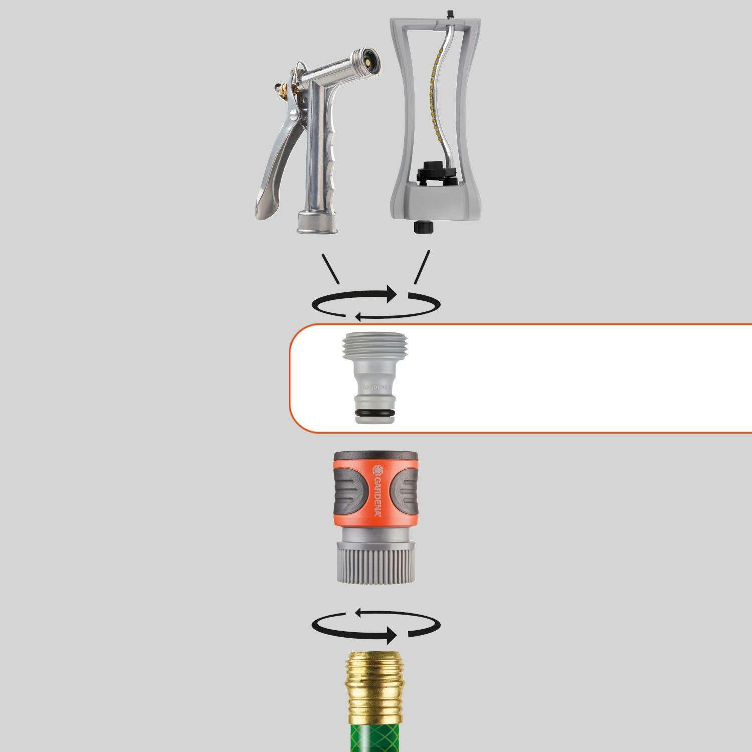 Gardena Classic Hose Accessory Adapter