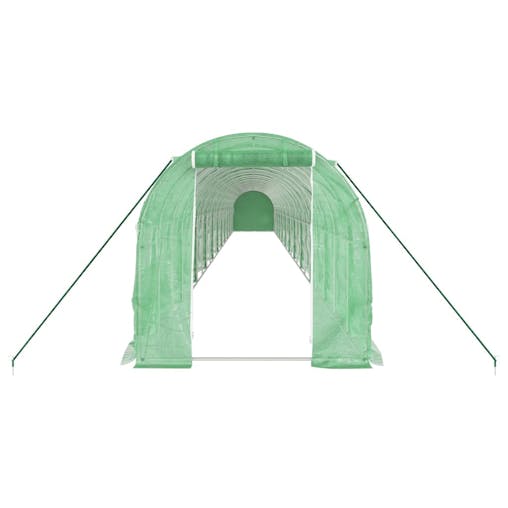 NNEVL Greenhouse with Steel Frame Green 44 m&sup2; 22x2x2 m
