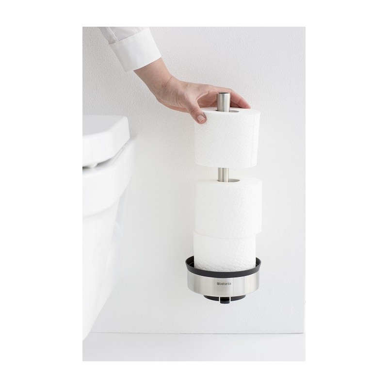 Distributeur papier toilette chrome mat BRABANTIA