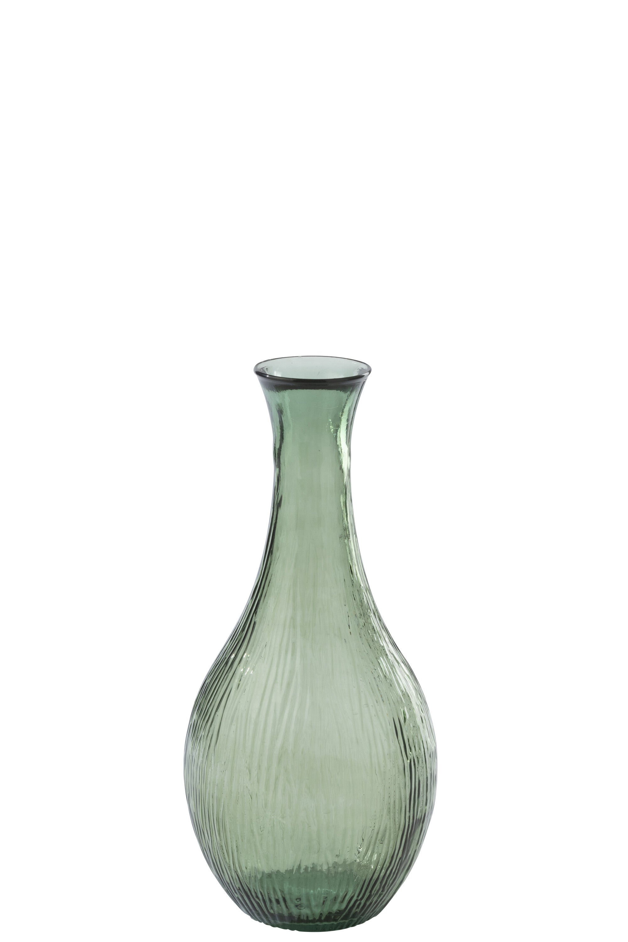 J-Line vaas - glas - olijfgroen