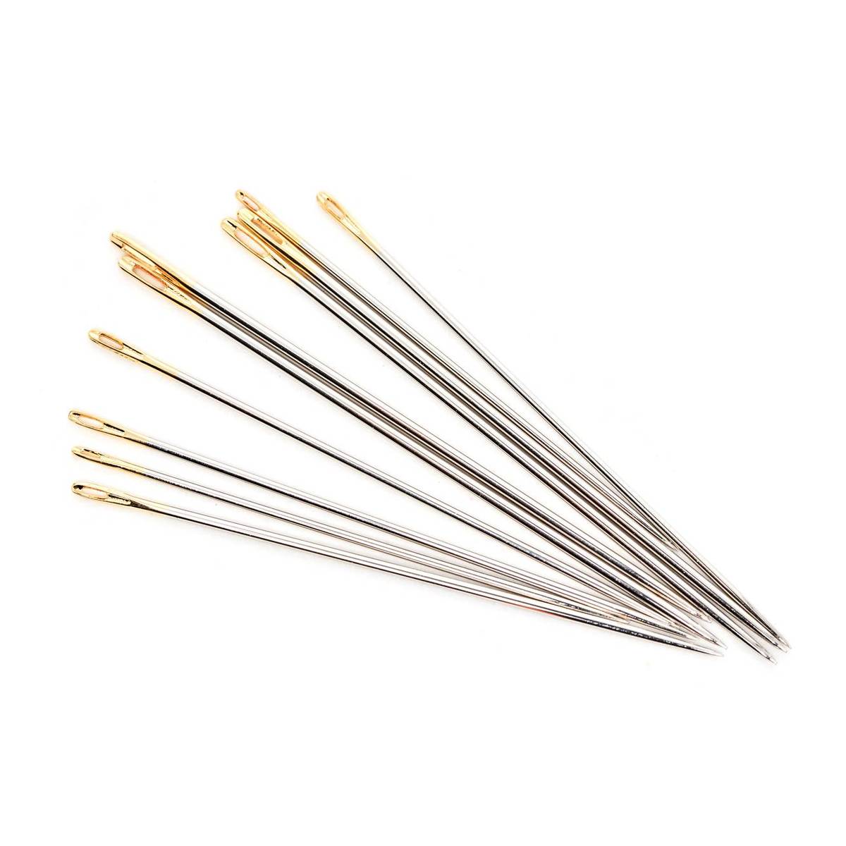 Hemline Gold Sharps Hand Needles 10 Pack