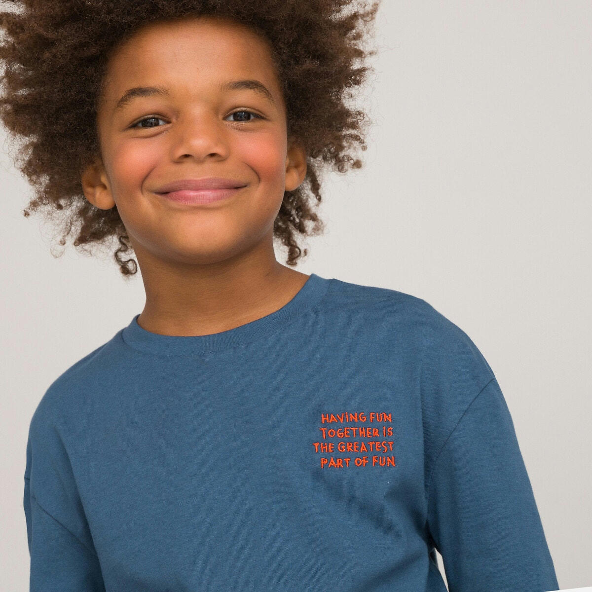 T-shirt manches longues message poitrine