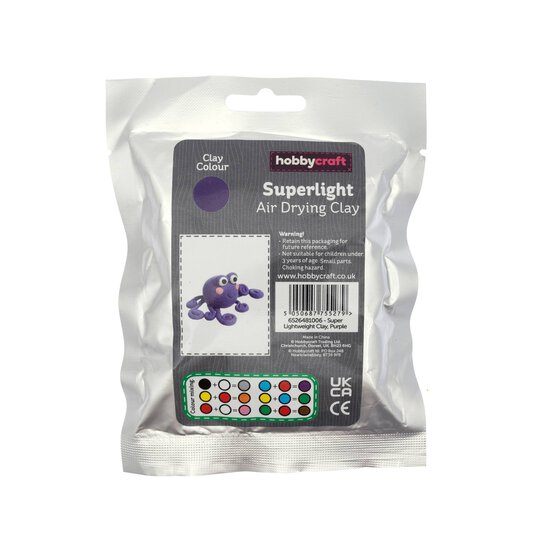 Purple Superlight Air Drying Clay 30g