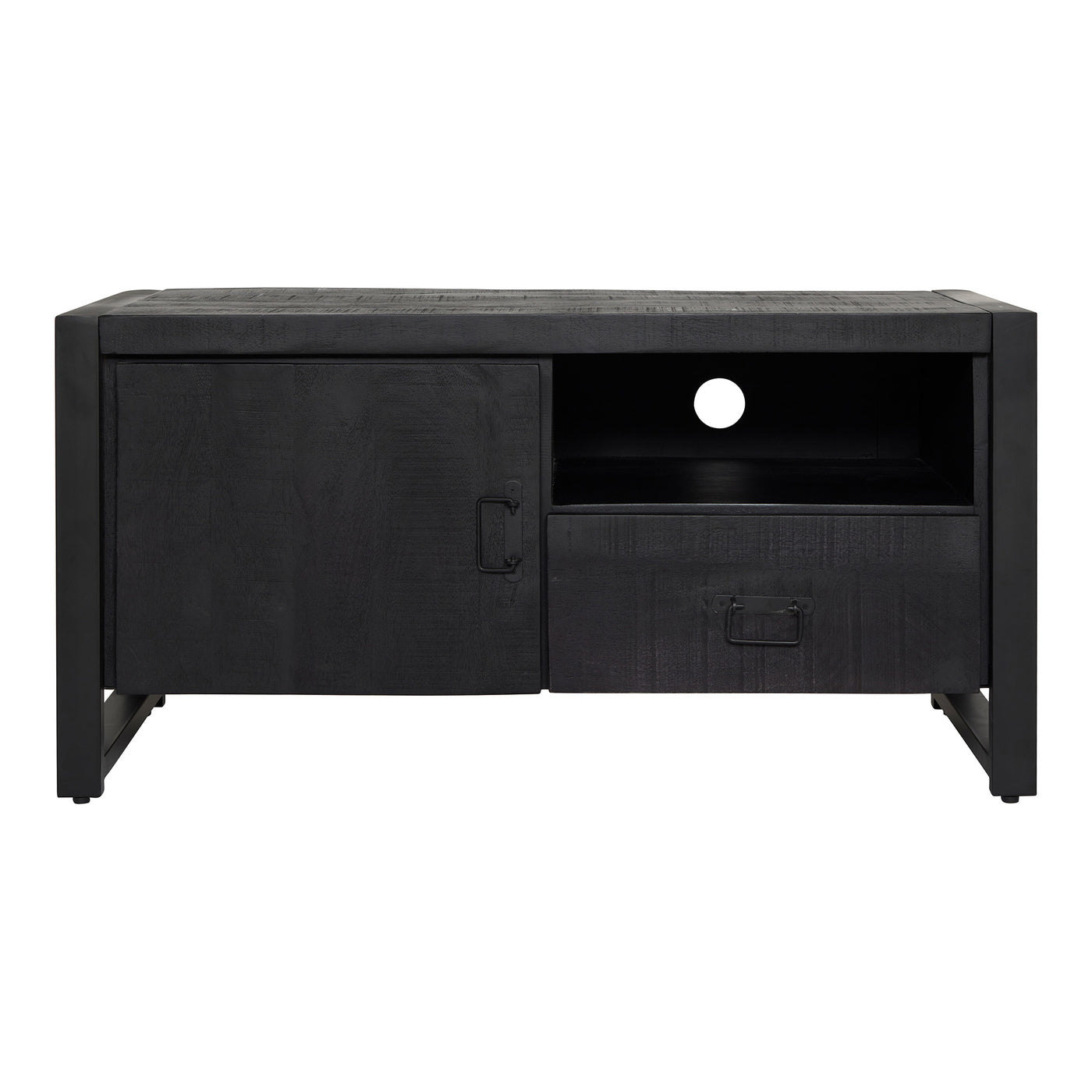 StarFurn Tv-meubel Boaz - Rechthoek Zwart Hout - 110x45x55cm