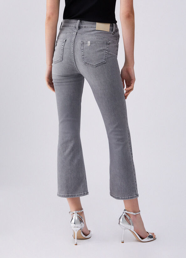 Jeans bootcut a vita alta
