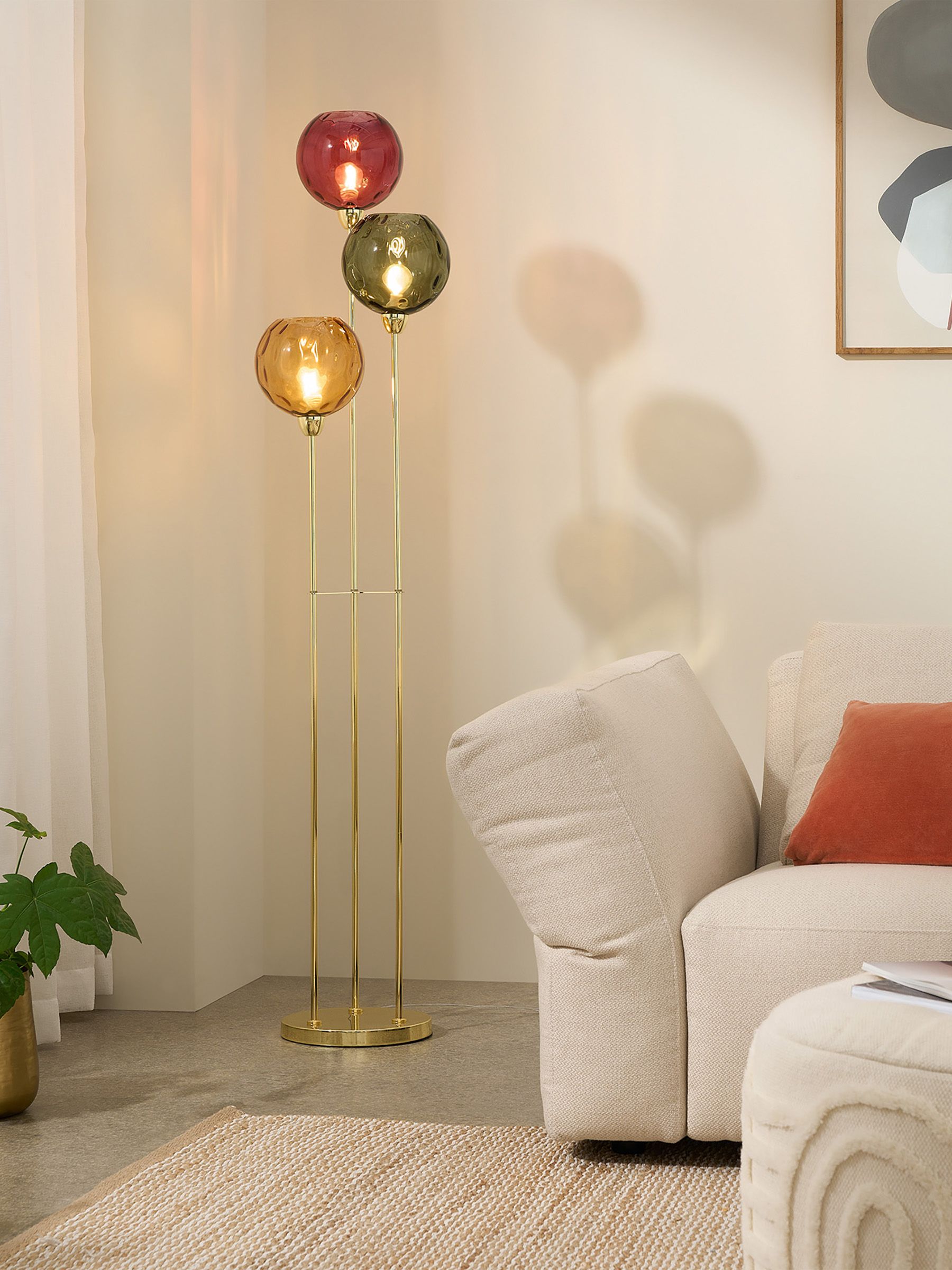 Green/Red Ilaria Floor Lamp