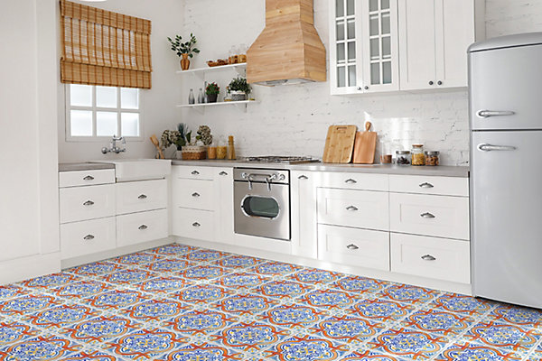 Carreaux vinyle Tulup 30x30 cm Graphiques de style azulejo 9 pcs