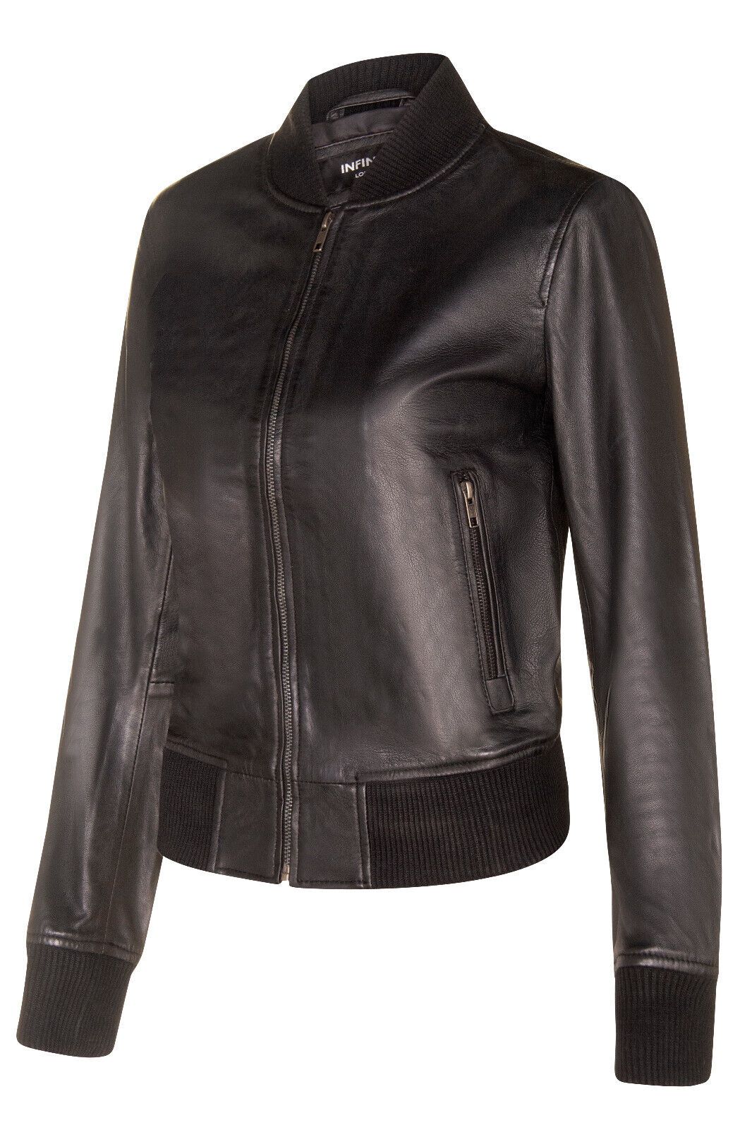 Infinity Leather Classic MA-1 Leather Bomber Jacket-Newcastle