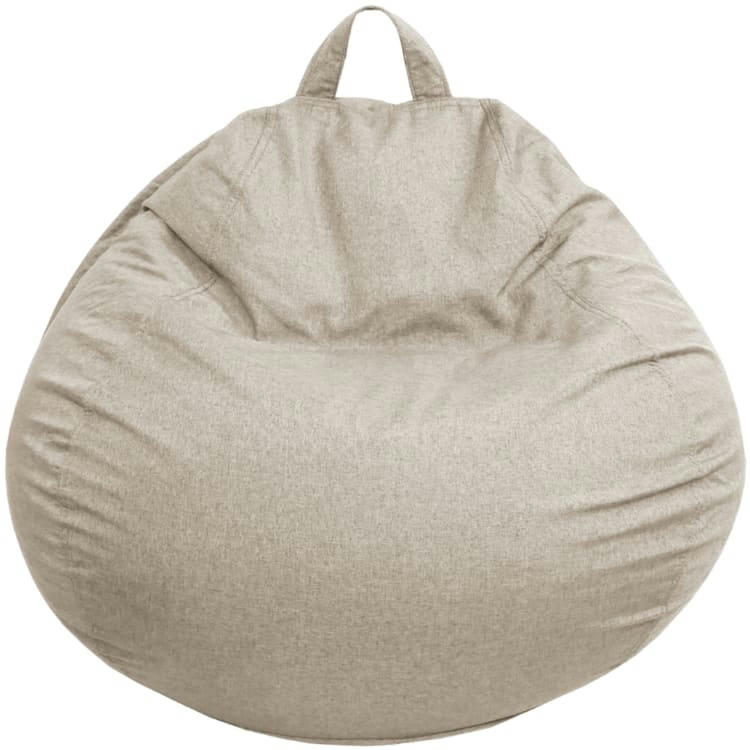 - Pouf Poire Beige 120 x 100 cm