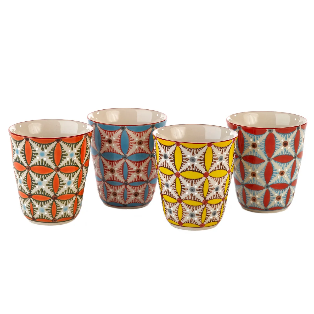 POLSPOTTEN - Hippy Becher, verschiedene Farben (4er-Set)