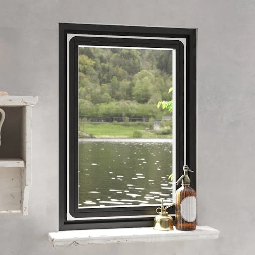 NNEVL Magnetic Insect Screen for Windows White 80x120 cm