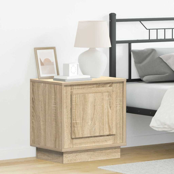 2x Szafka Nocna Brąz Komoda Stolik Półka Nocna Do Sypialni 44 x 34.5 x 45
