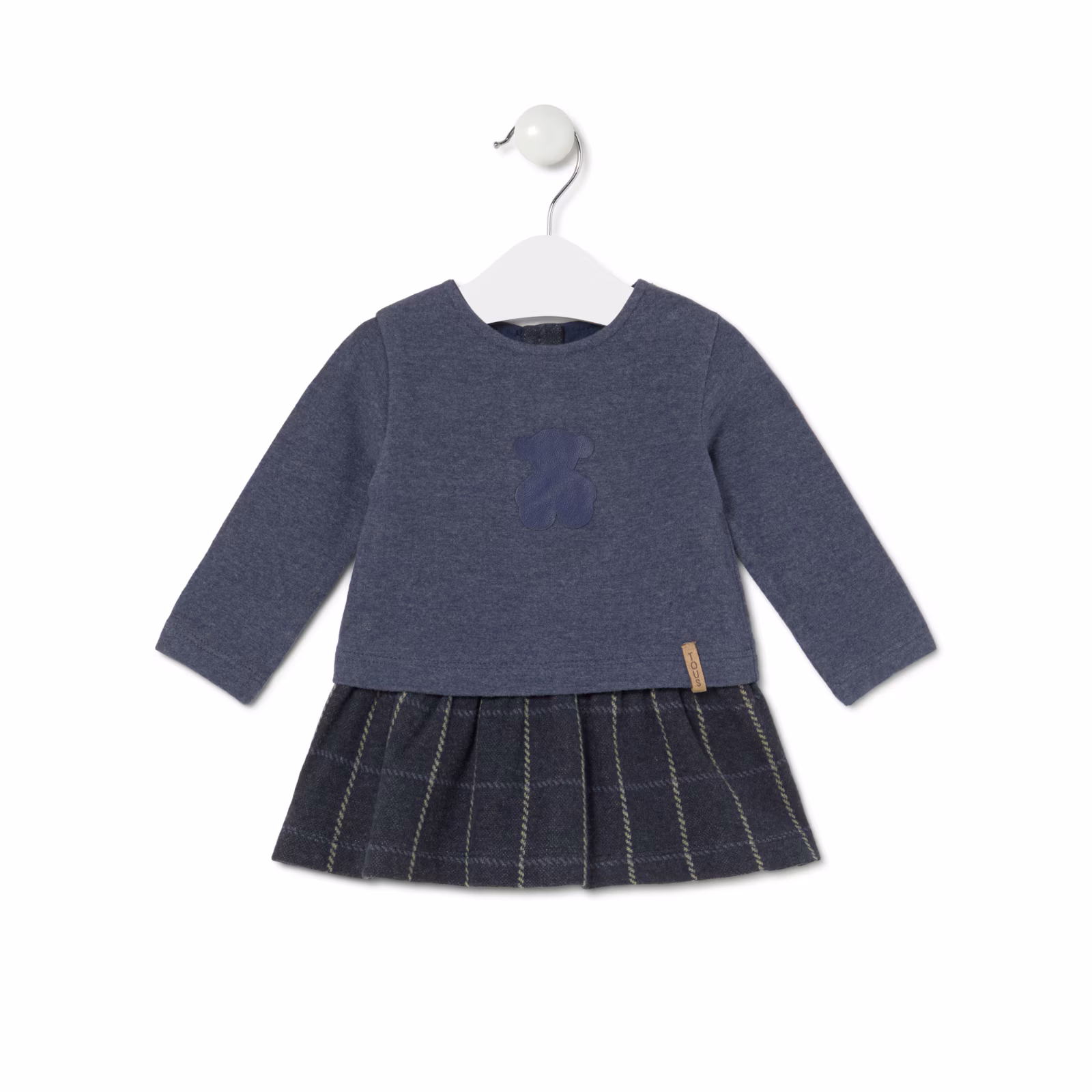 Vestido de niña combinado Marine azul marino