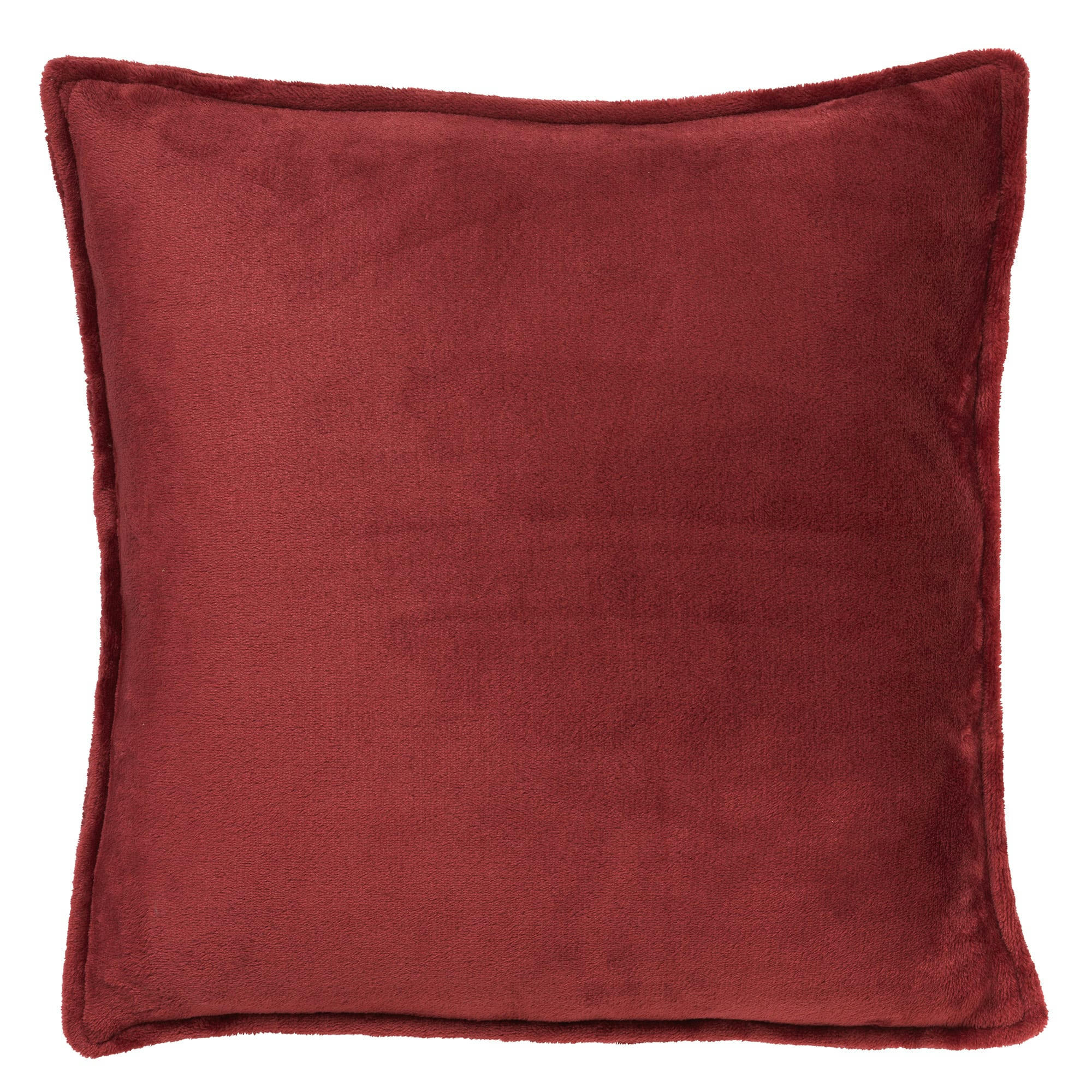 - Coussin - rouge en velours 45x45 cm uni