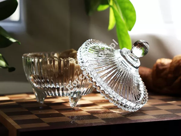 Cukiernica szklana 9,5 cm z pokrywką Kaveh - Diamond Fantasy 52.CUK.DIA