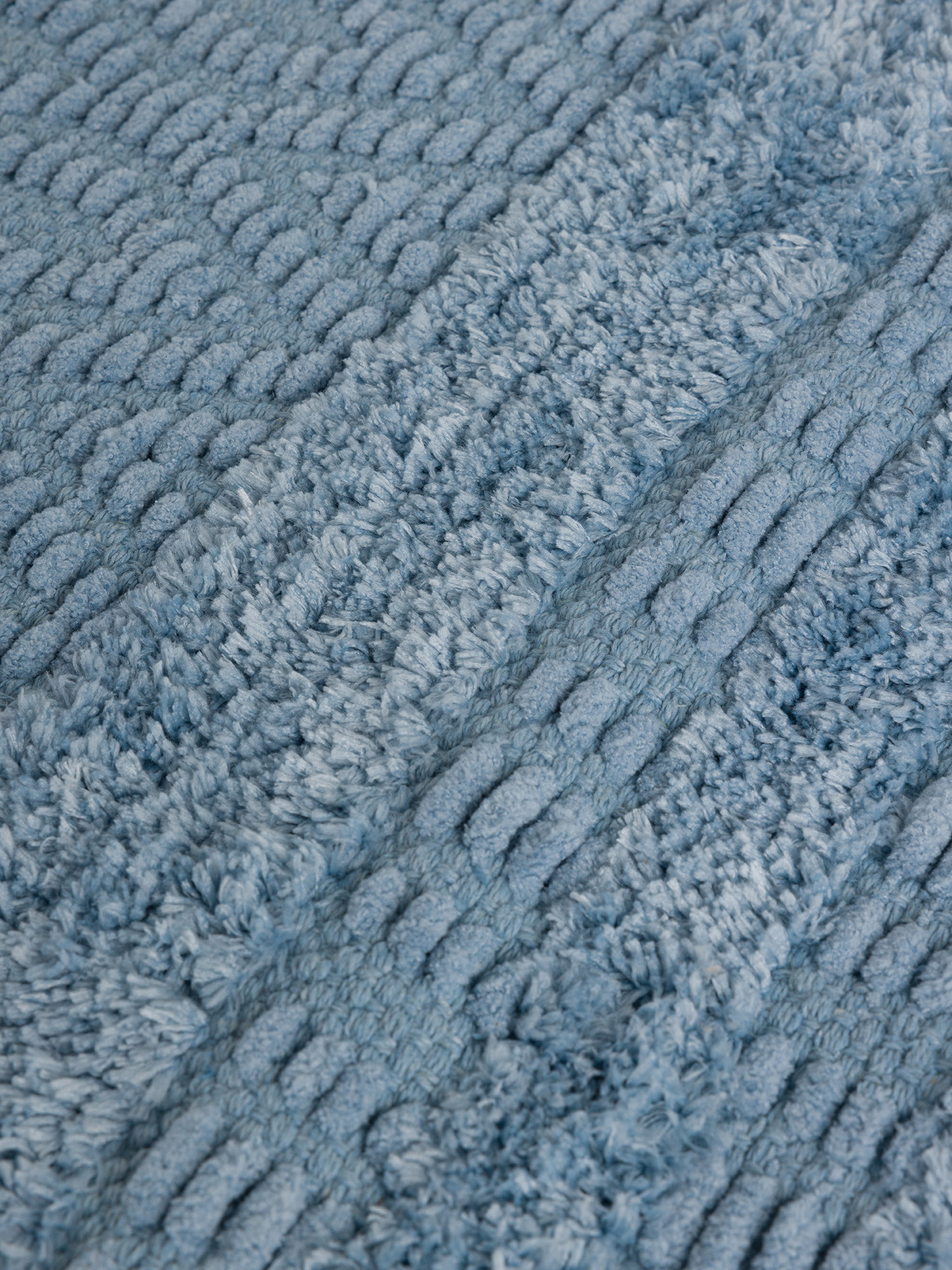 Tappeto bagno in ciniglia motivo geometrico