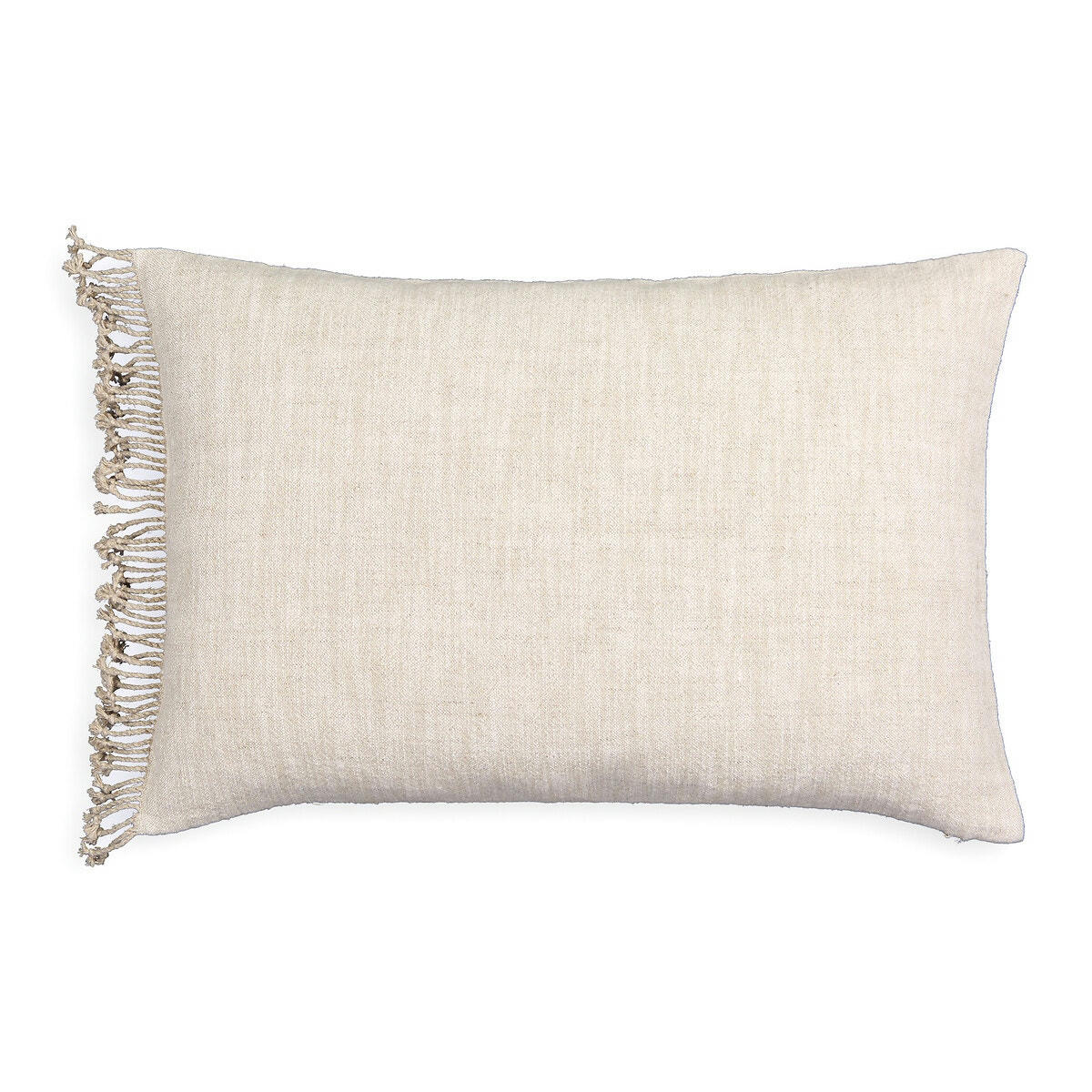Housse de coussin brodée lin/coton, Dakara