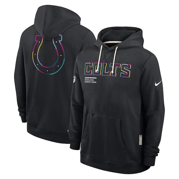 Indianapolis Colts Nike 2025 NFL Crucial Catch Sideline Standard Issue Dri-FIT Hoodie - Black