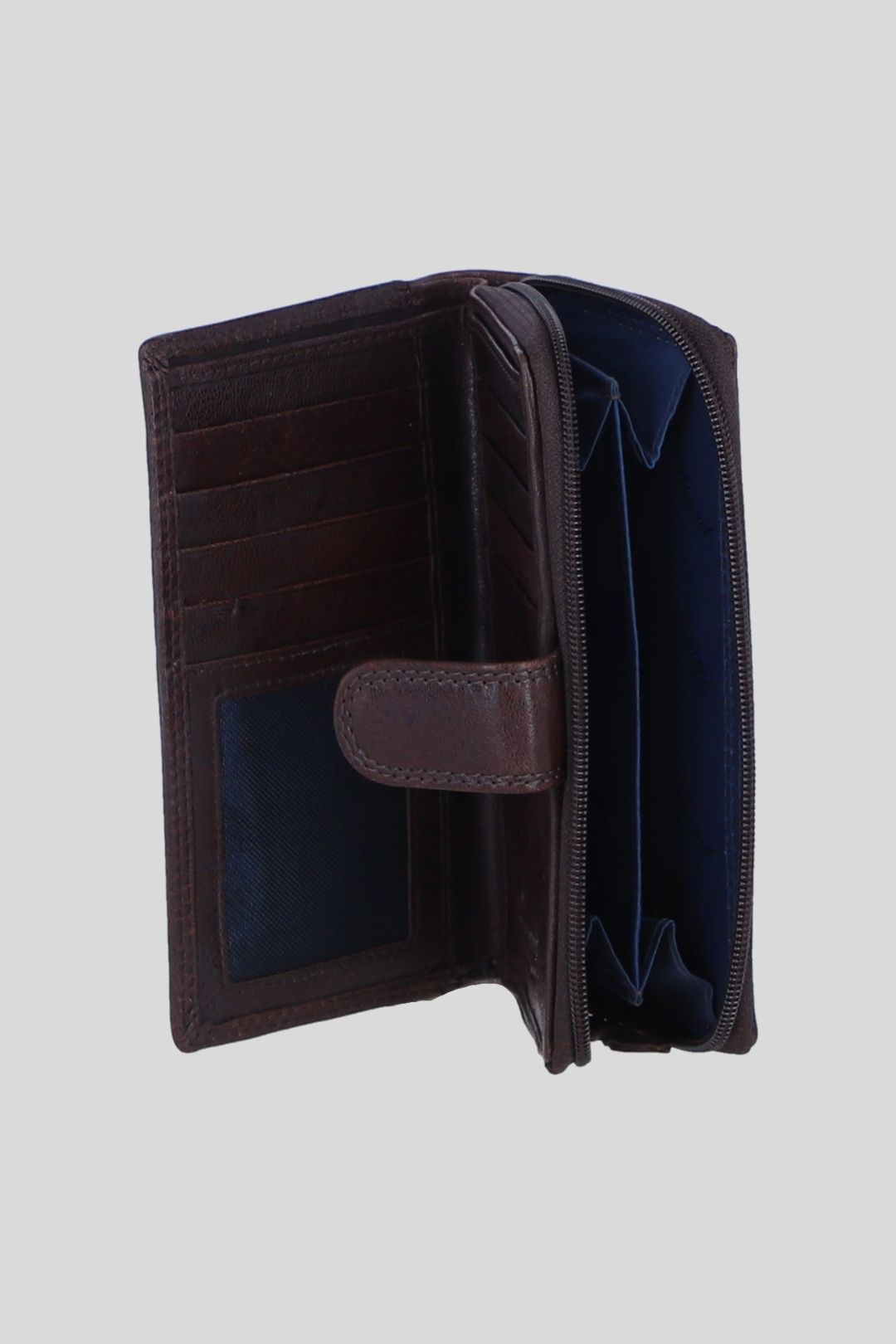 Ashwood Leather Ashley' Real Leather Purse with Card Holders and Zip Compartment