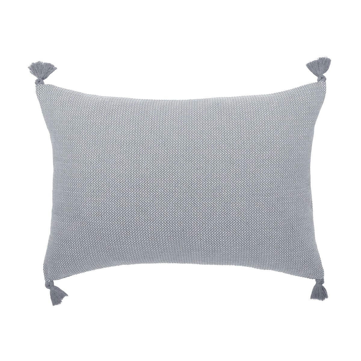 STOCKHOLM - Housse de coussin rectangle coton  60x40 gris moyen