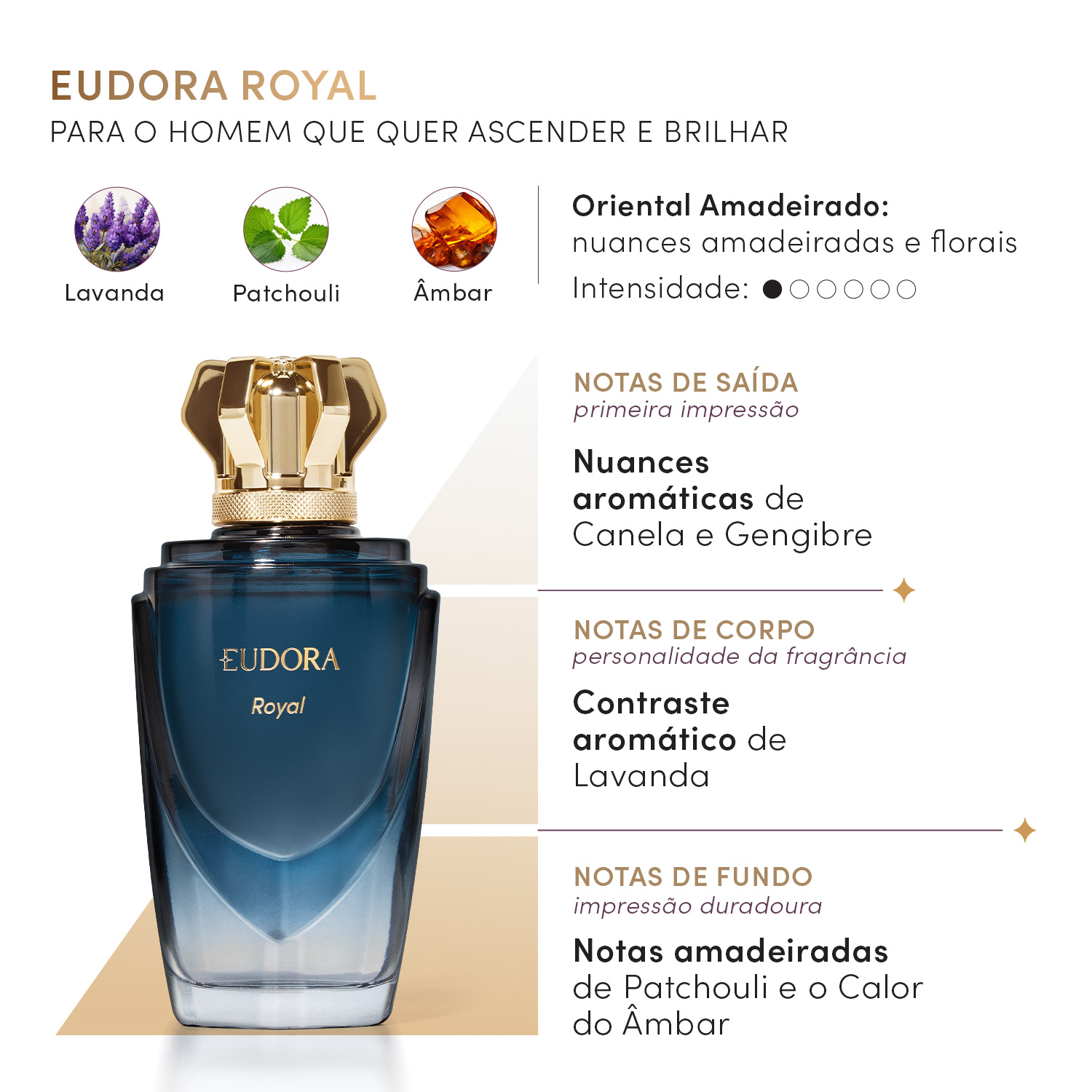Eudora Royal Desodorante Colônia Masculino 100ml