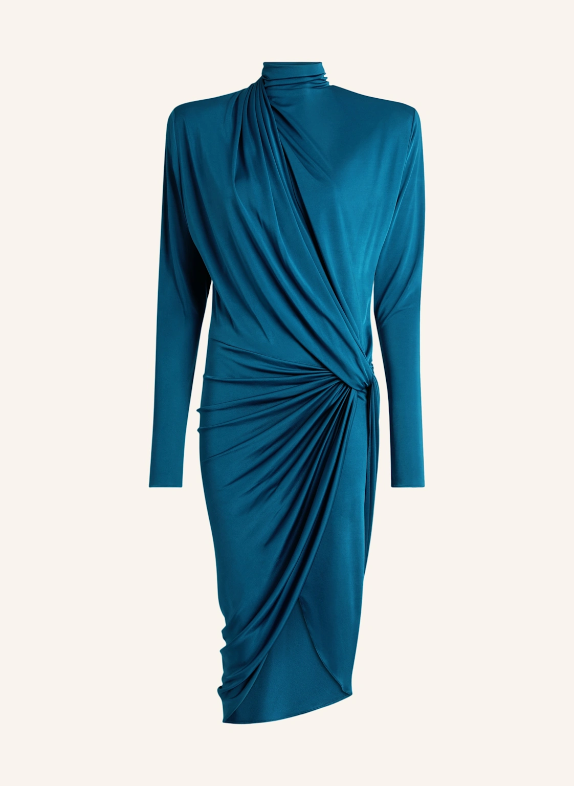 BALMAIN Drapiertes Kleid aus fließendem Jersey