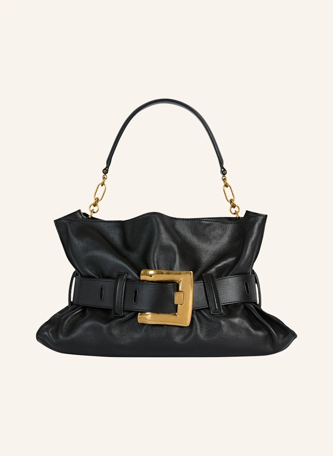 BALMAIN Mittelgroße Anthem Tasche aus Glattleder