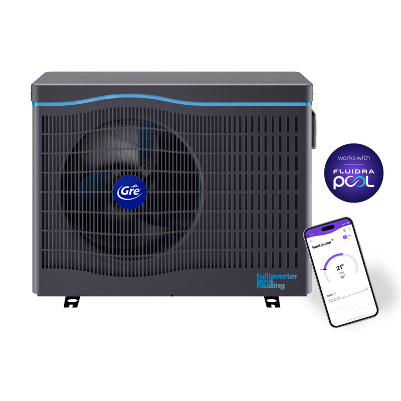 Pompe à chaleur Inverter pour piscine 60 m³ GRE