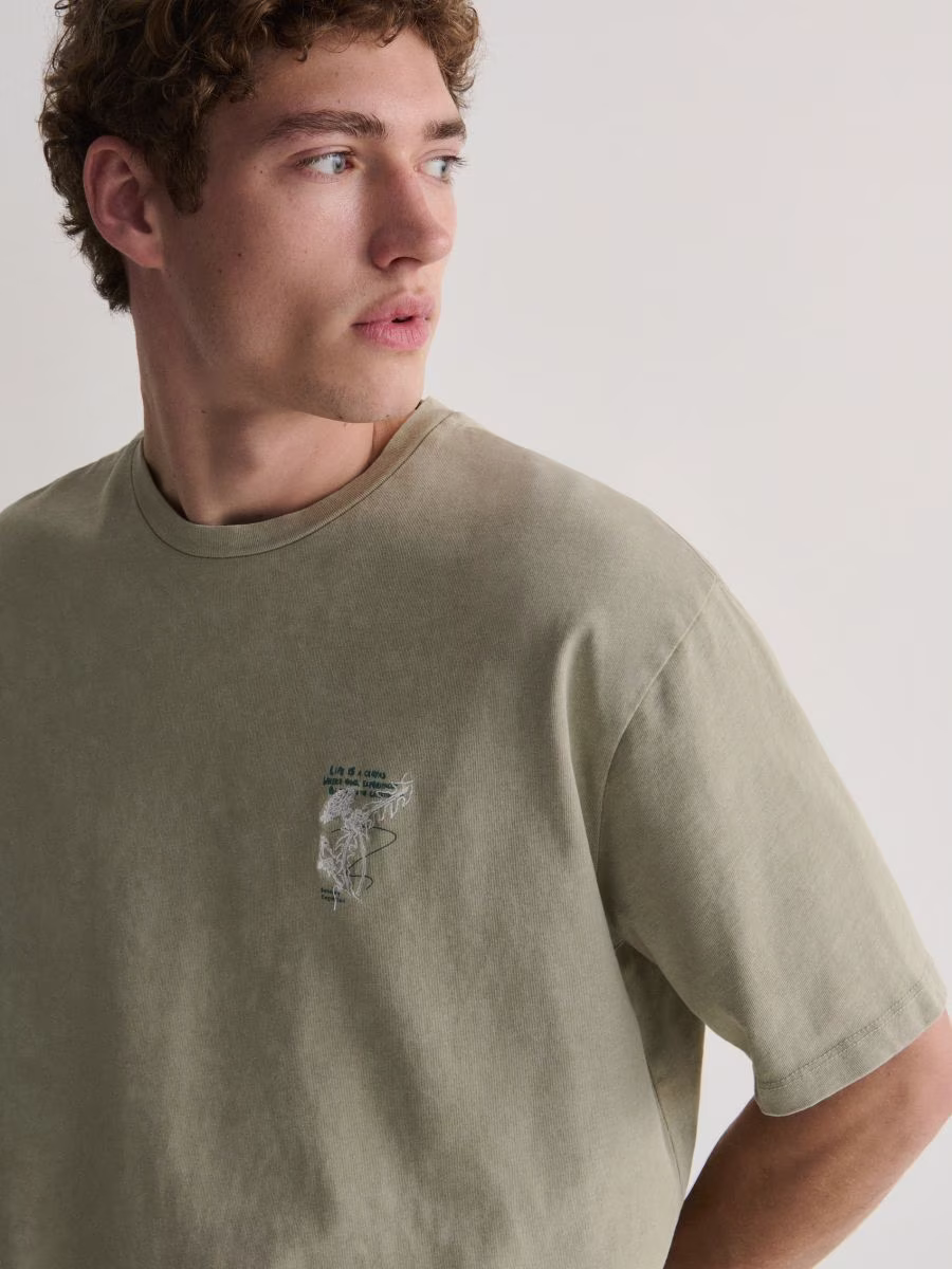 T-Shirt With Wash Effect