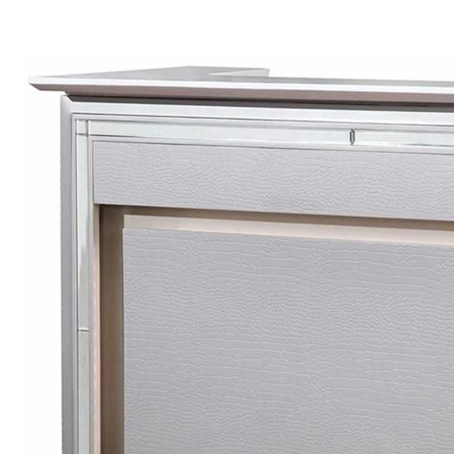 Spacious Wooden Bar Table In Contemporary Style, Silver