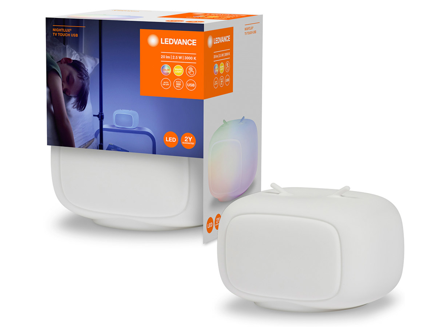Lampka dziecięća Nightlux LED biała