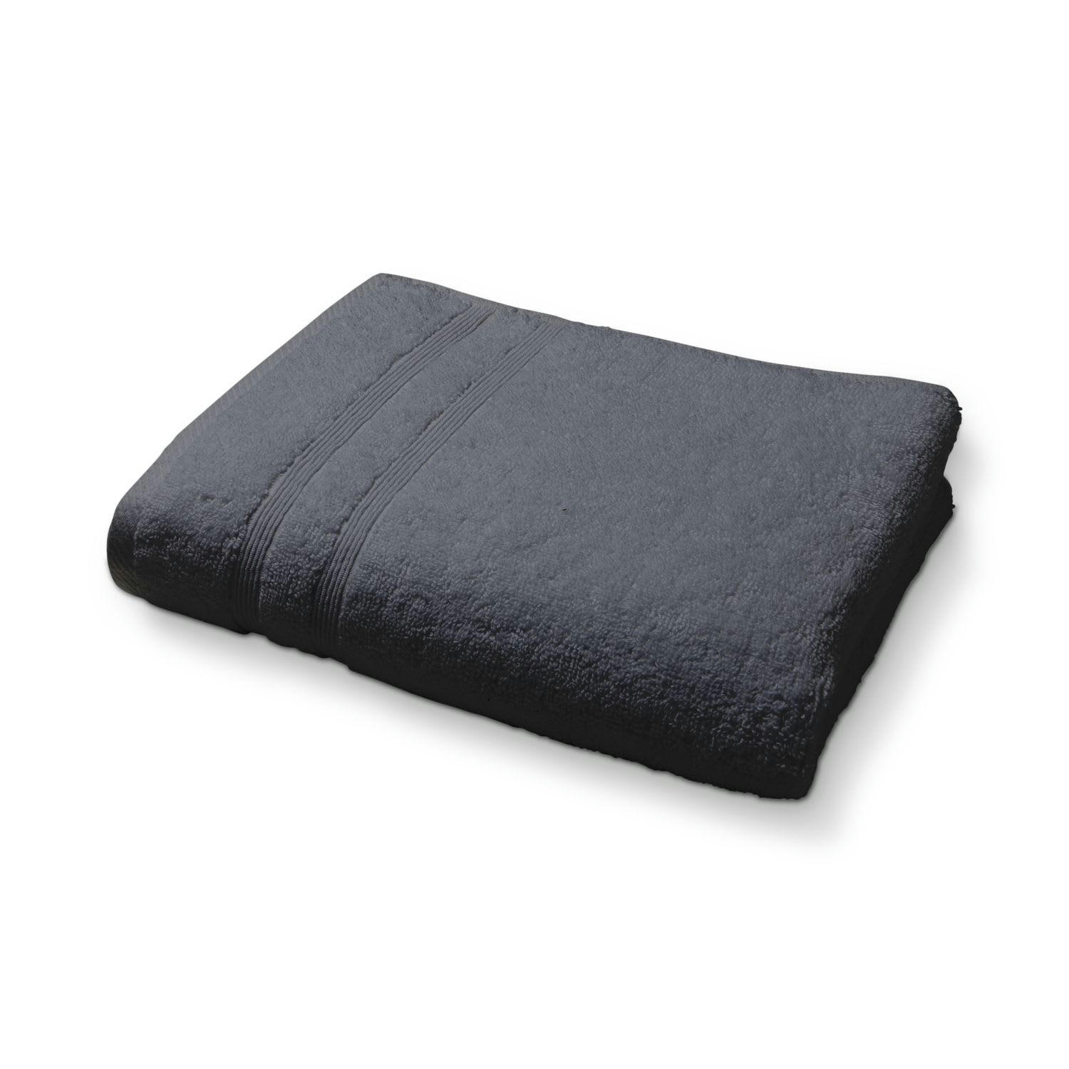 - Serviette de toilette en coton 50 x 90 cm gris