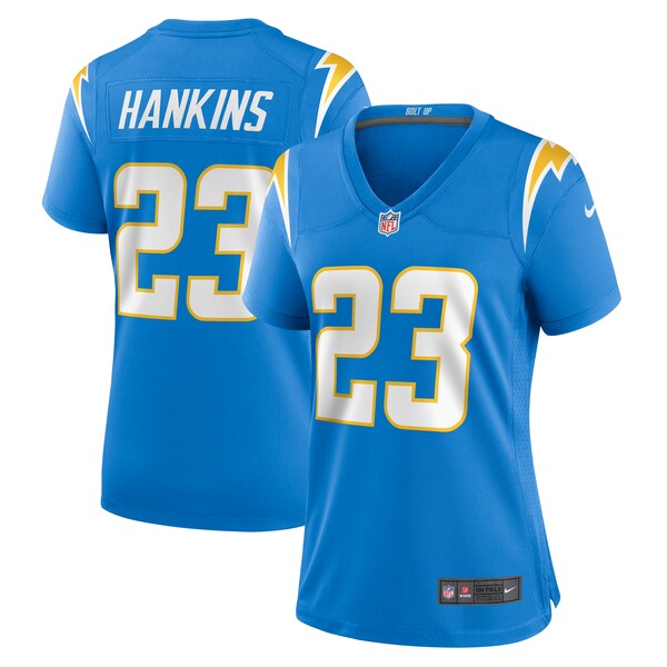 Matt Hankins Los Angeles Chargers Nike Women's Team Game Jersey -  Powder Blue
