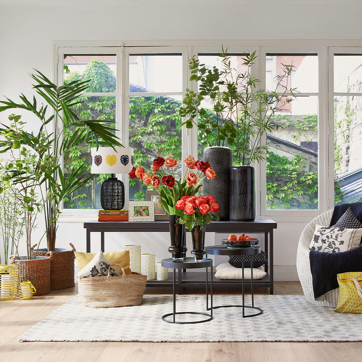 SARAH - Rose artificielle Sarah H57cm