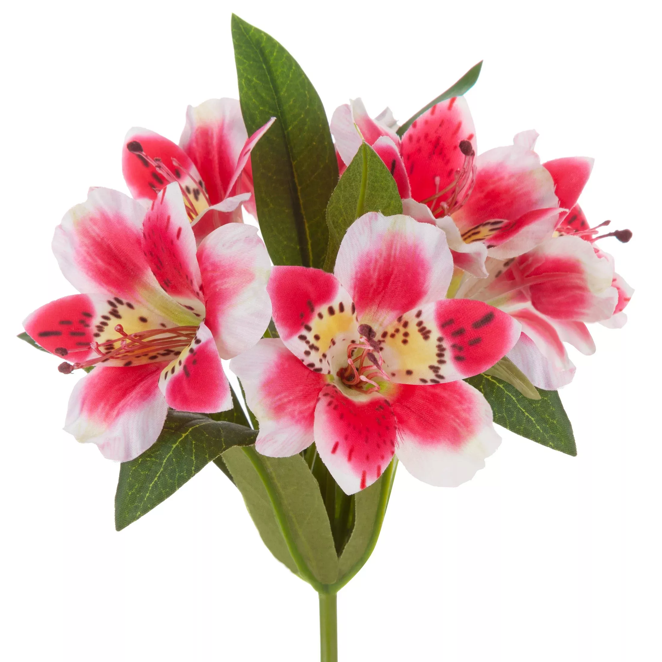 Kwiat sztuczny rododendron różowo, biały 48 cm