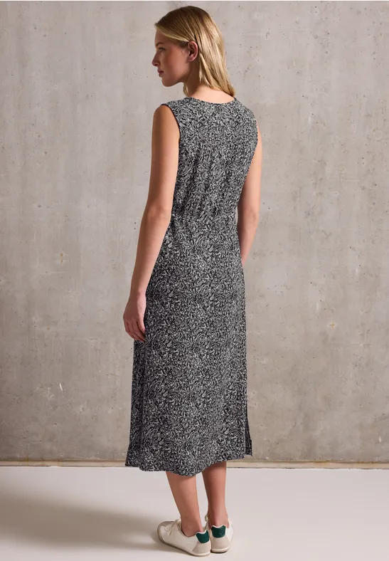 Gemustertes Midi-Kleid