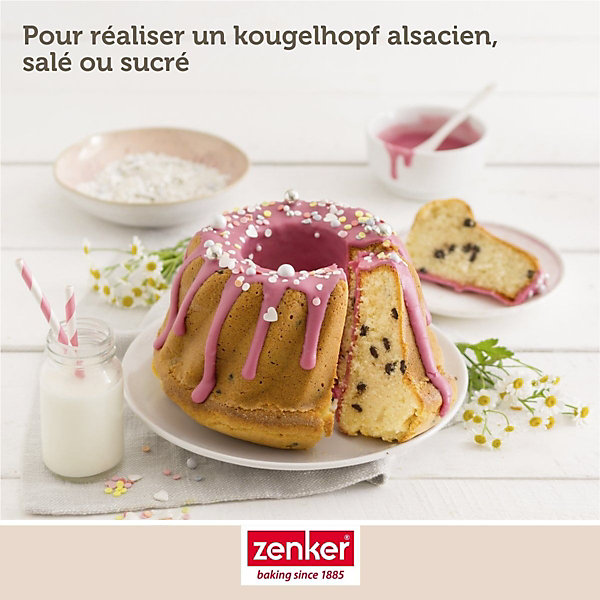 Ensemble de 2 Moules à kouglof 18 cm Zenker Spécial Mini