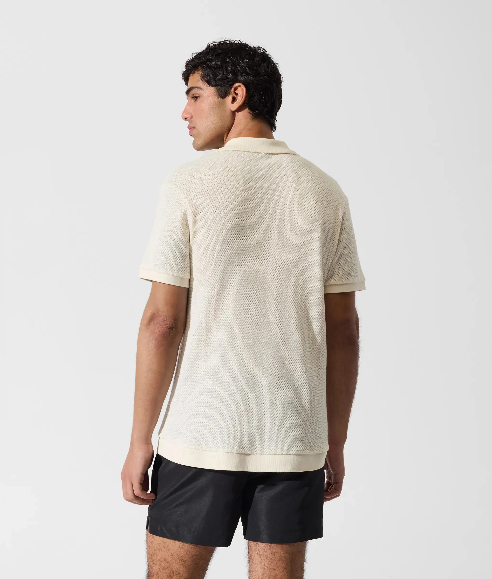Polo en crochet avec Monogram métallique