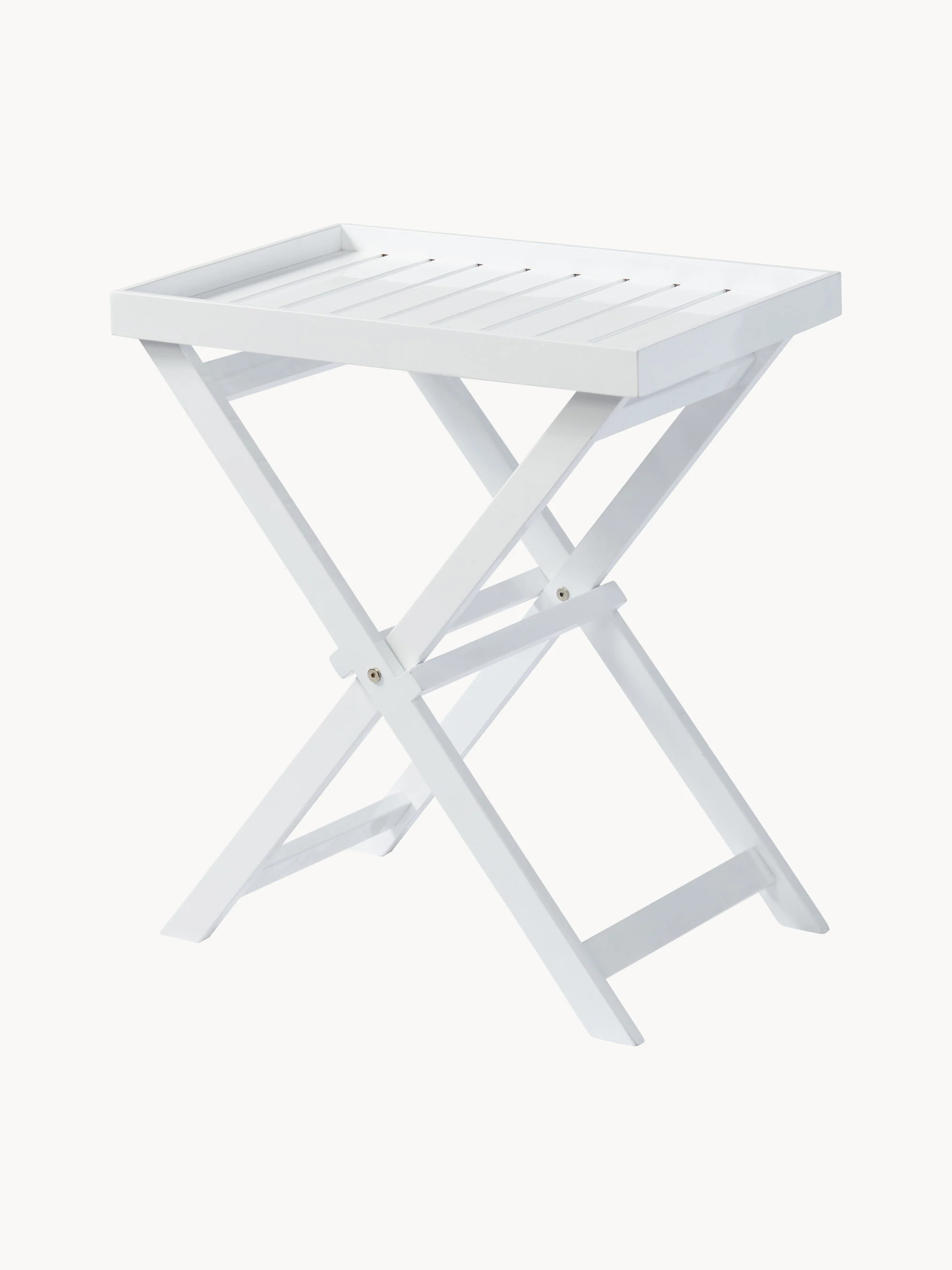 Klappbarer Gartentisch Glossy mit abnehmbarem Tablett