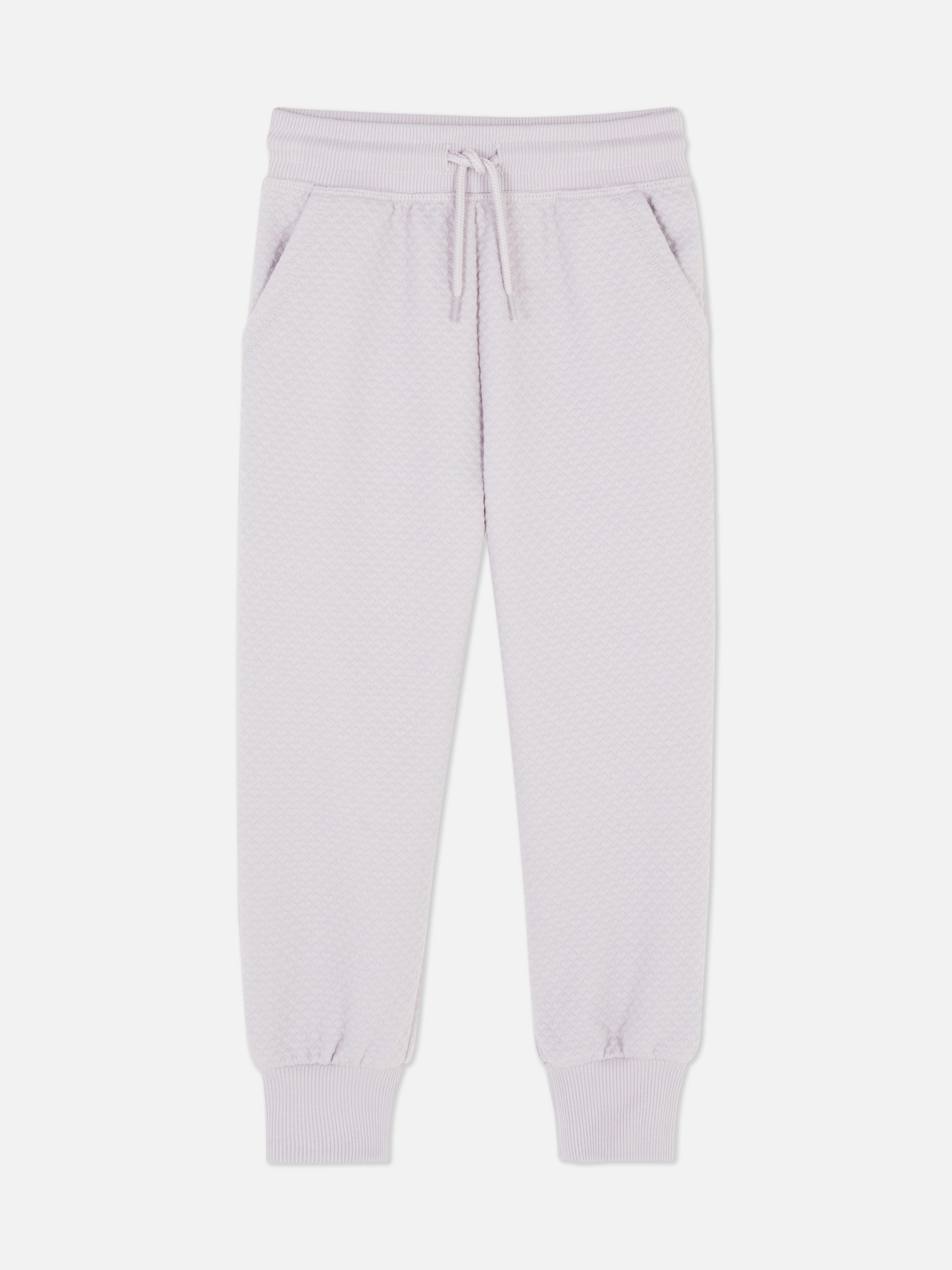 Textured Cuffed Drawstring Sweatpants