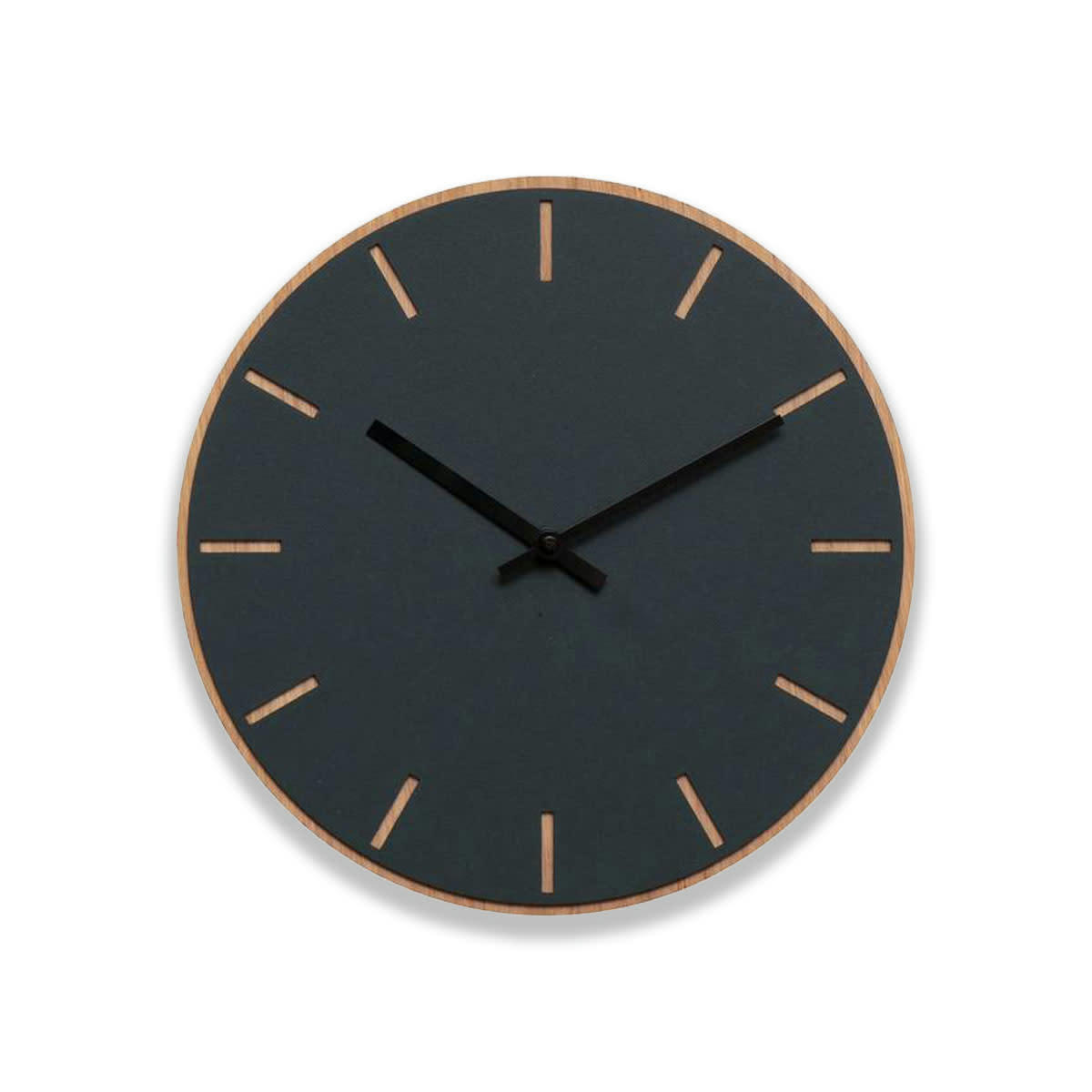 - Horloge murale en linoléum gris D28cm