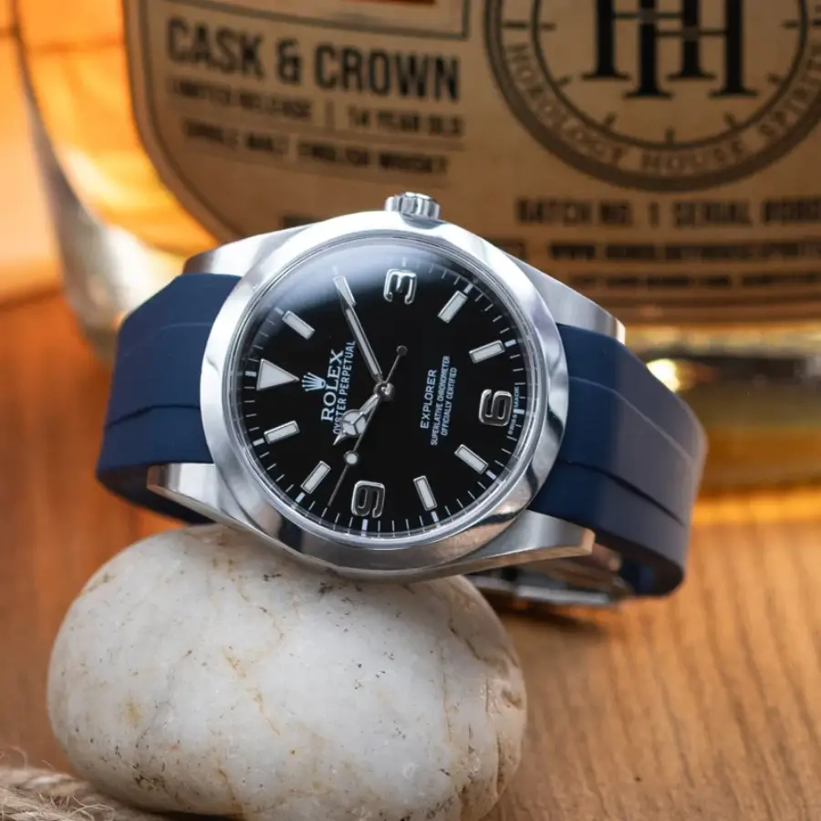 Rolex – Explorer I –  Rubber Strap – Blue