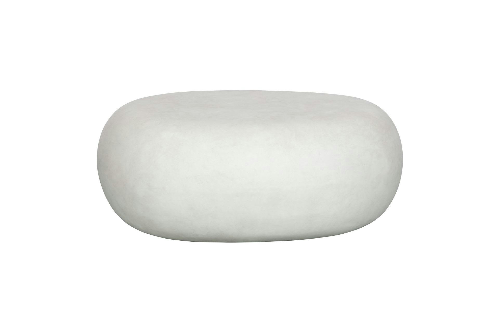 PEBBLE - Table basse en argile blanche Pebble