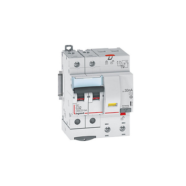 411161 LegrandDisjoncteur Différentiel32a Type Ac 30ma Dx36000 10ka 2p