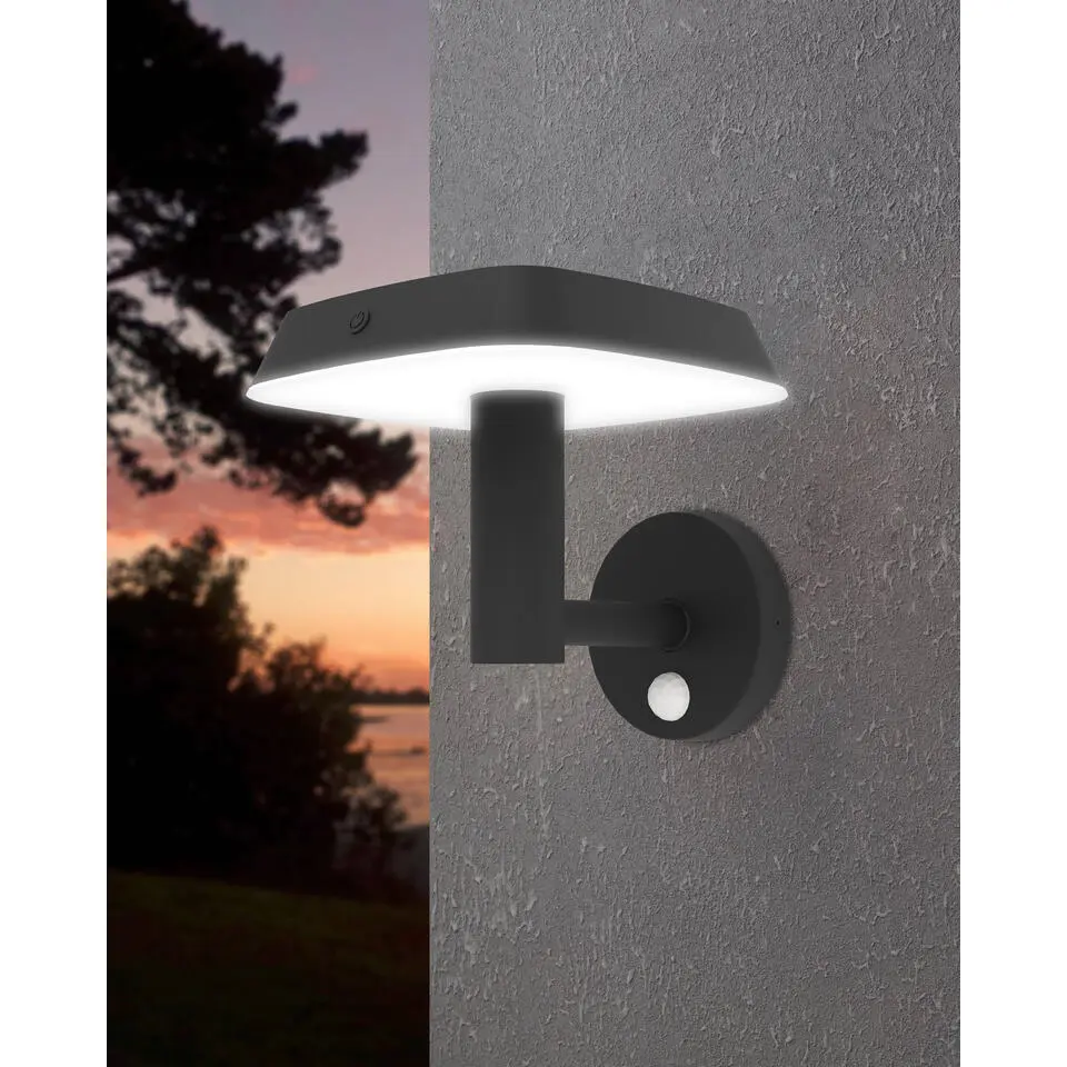 EGLO Dreoli Solar Wandlamp - LED - 21 cm - Zwart/Wit