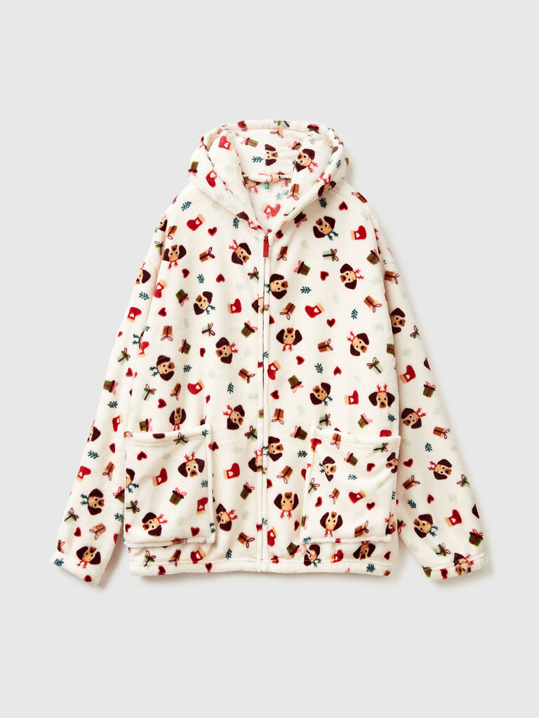 Christmas nightgown in faux fur