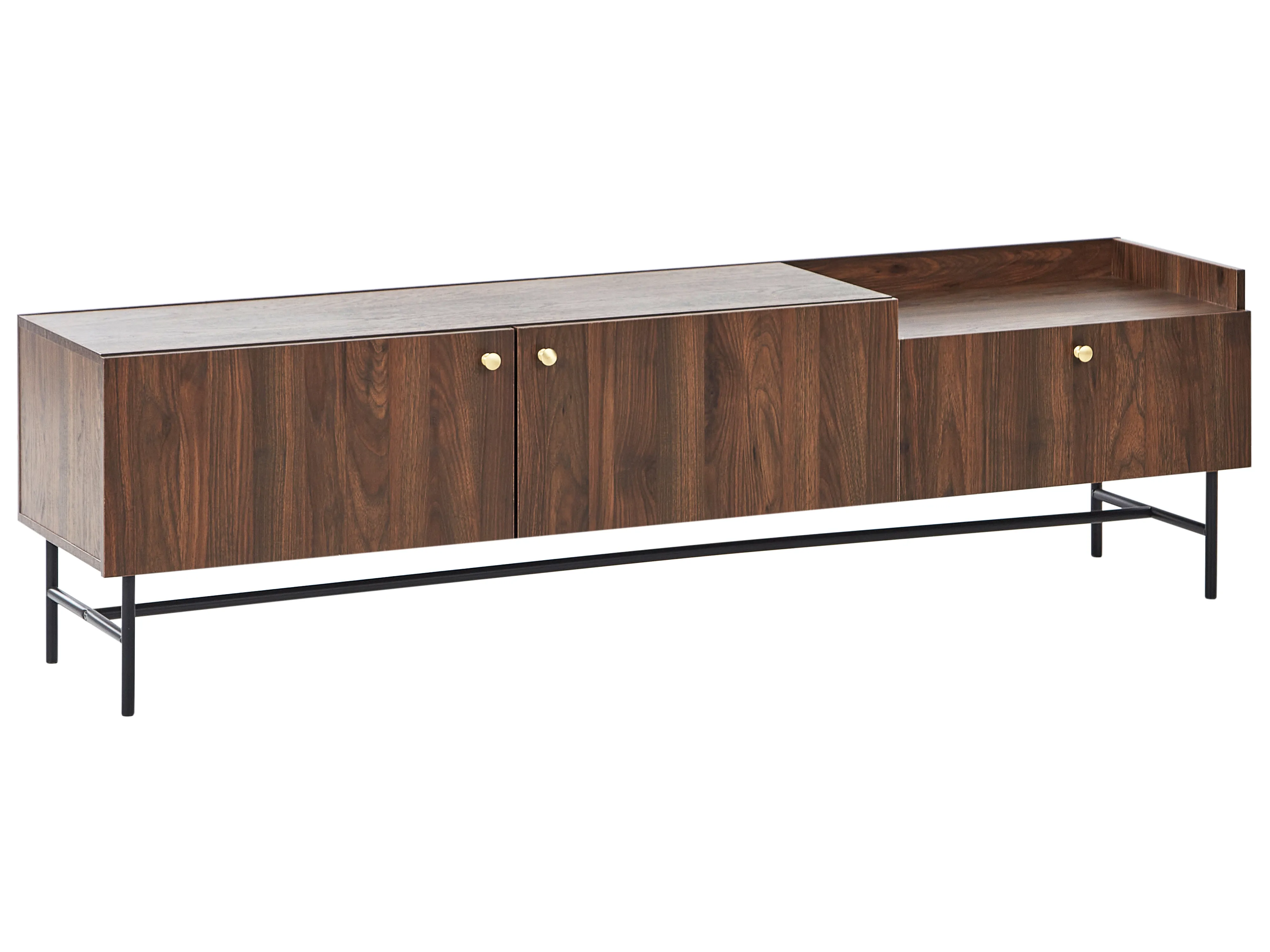 TV Stand LISMORE Dark Brown
