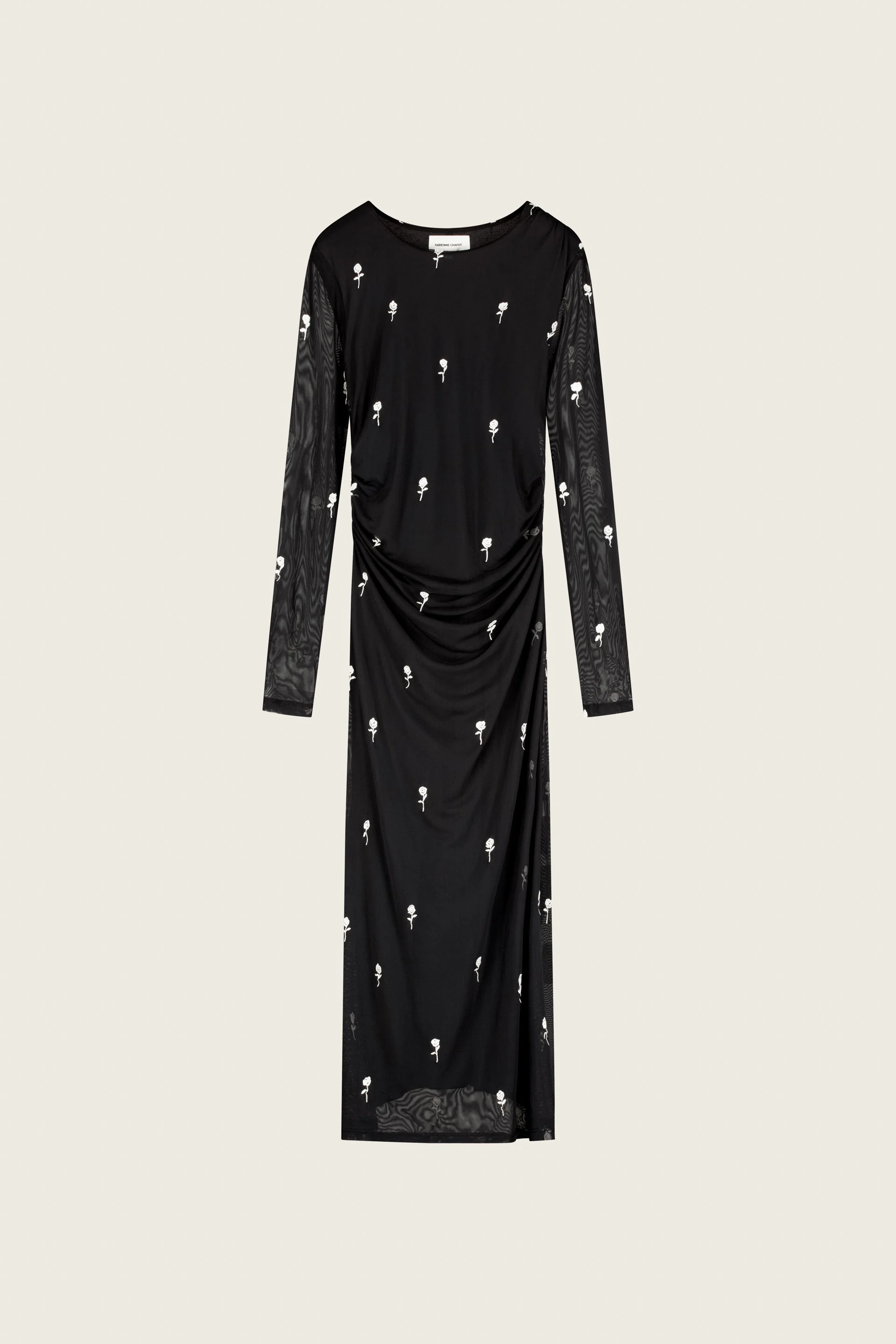 Ashley Dress | Black/Cosy White