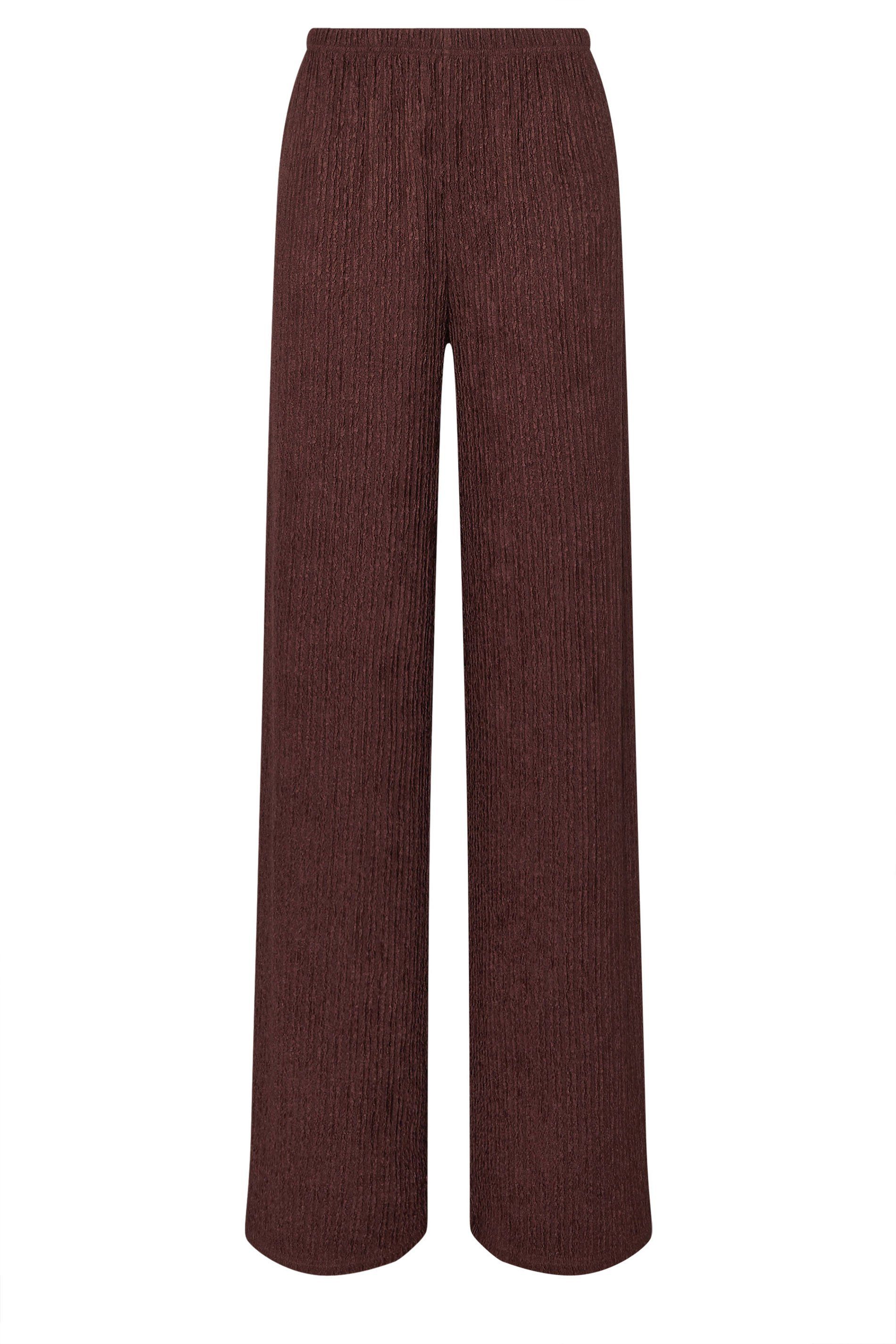 Long Tall Sally Tall Textured Wide Leg Trousers