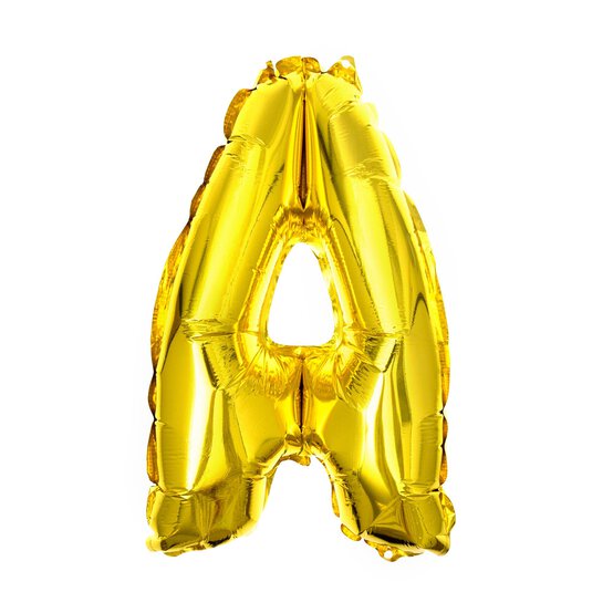 Gold Foil Letter A Balloon